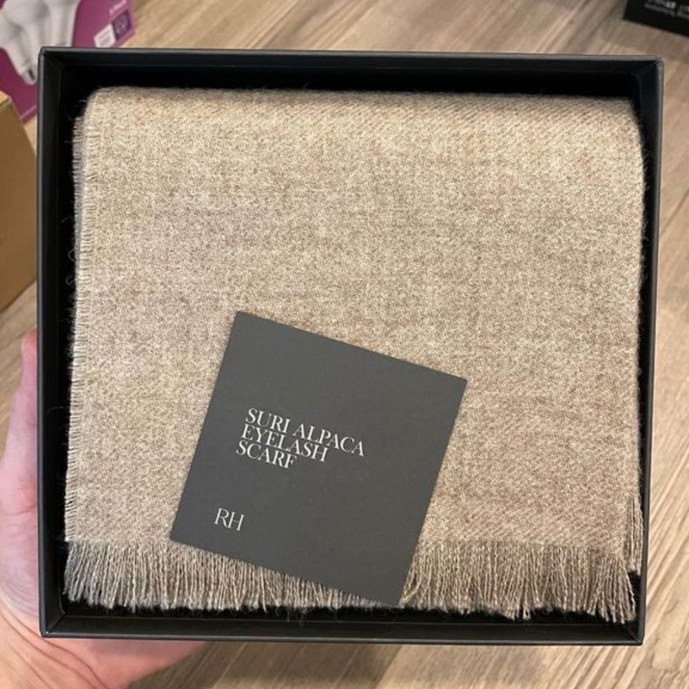 Restoration Hardware Suri Alpaca Eyelash Scarf
